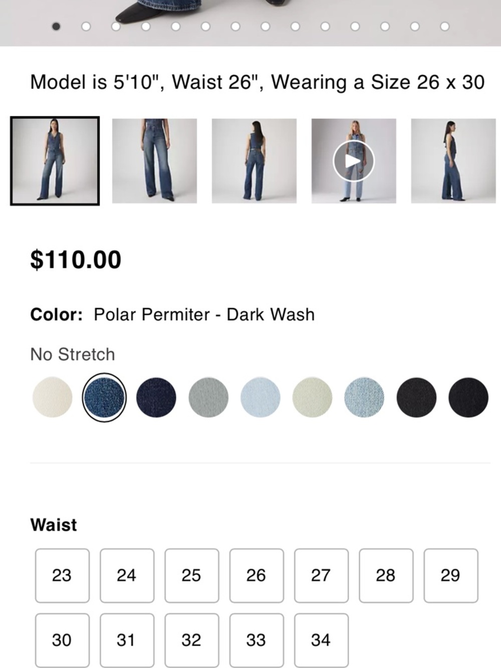 Levi's Ribcage Wide Leg Jeans in Medium Blue - Picture 2 of 7